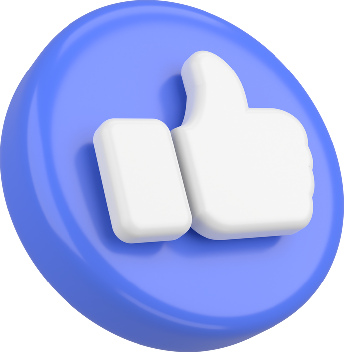 3D like icon. 3D element.